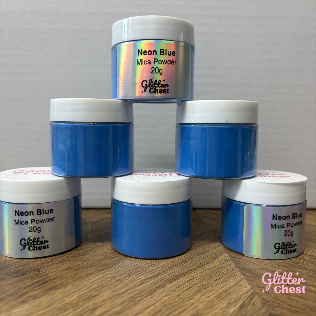 Neon Blue Mica Powder - 20g
