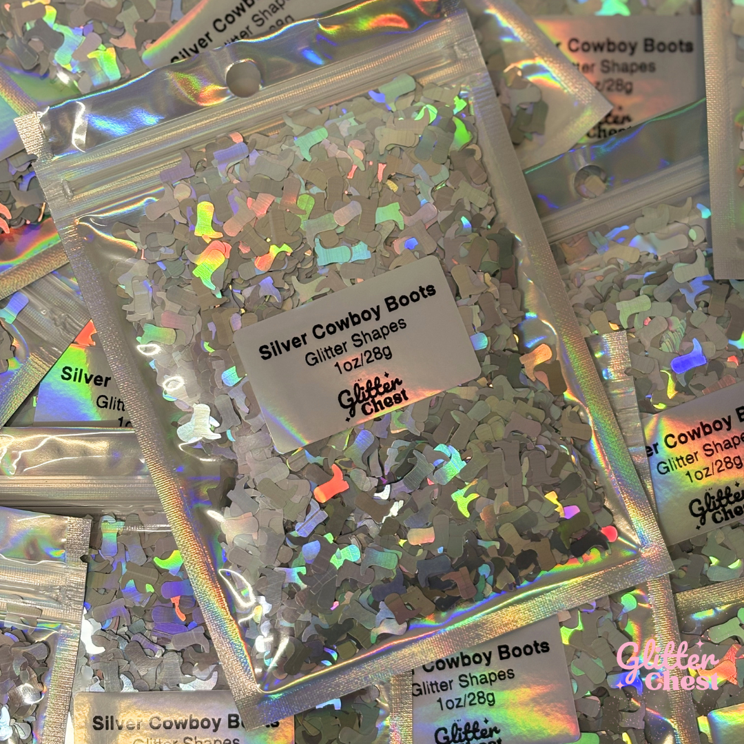 Cowboy Boots Glitter Shapes - 1oz/28g
