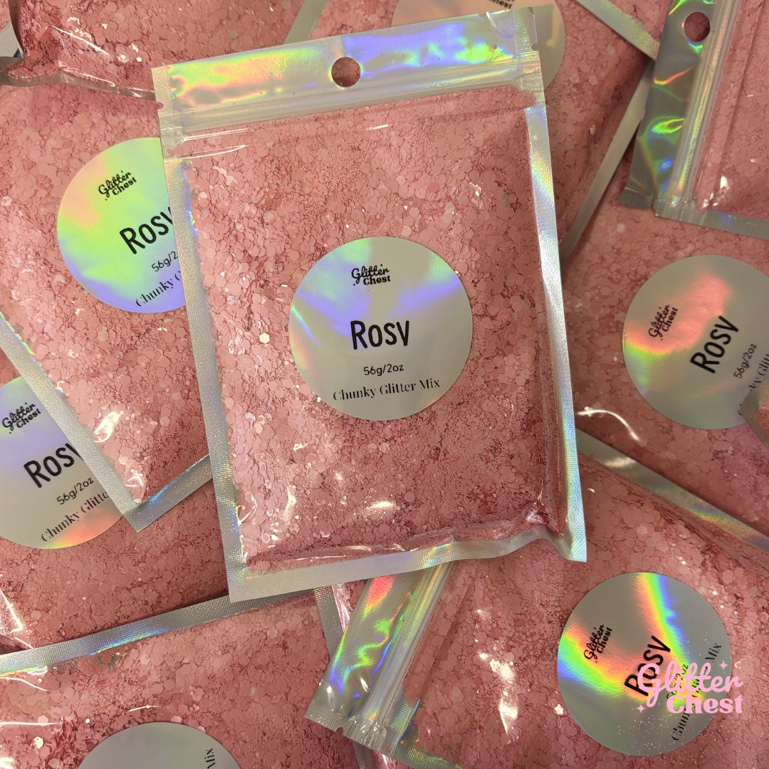 Rosy Chunky Glitter - 2oz/56g