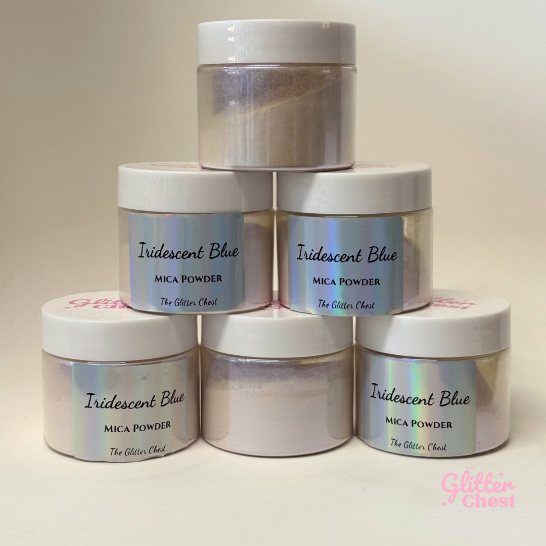 Iridescent Blue Mica Powder - 20g
