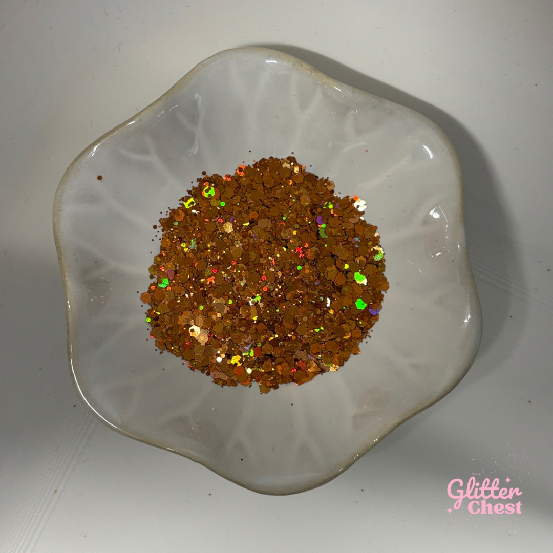 Fallen Amber Holographic Chunky Glitter - 2oz/56g
