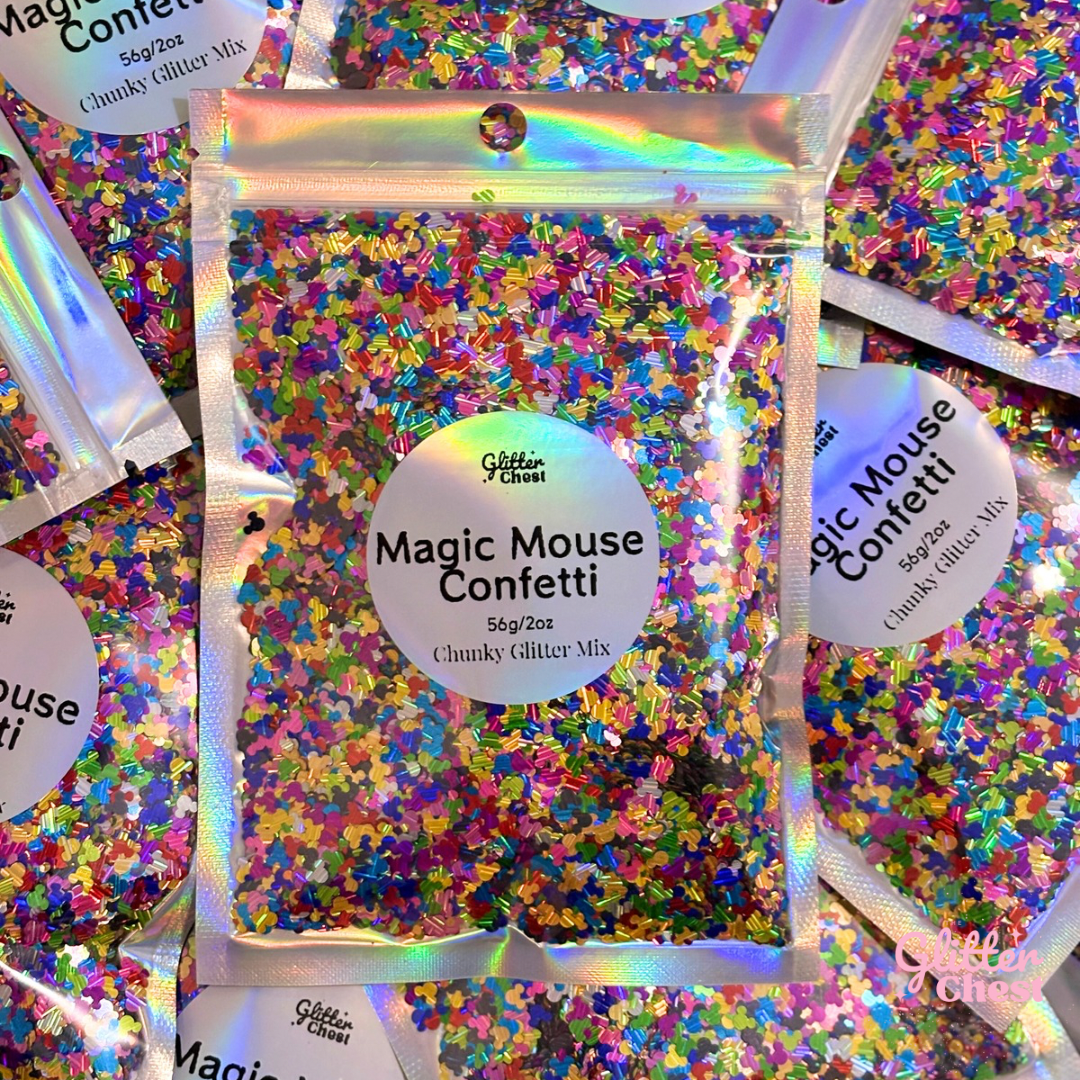 Magic Mouse Confetti Chunky Glitter Shapes - 2oz/56g