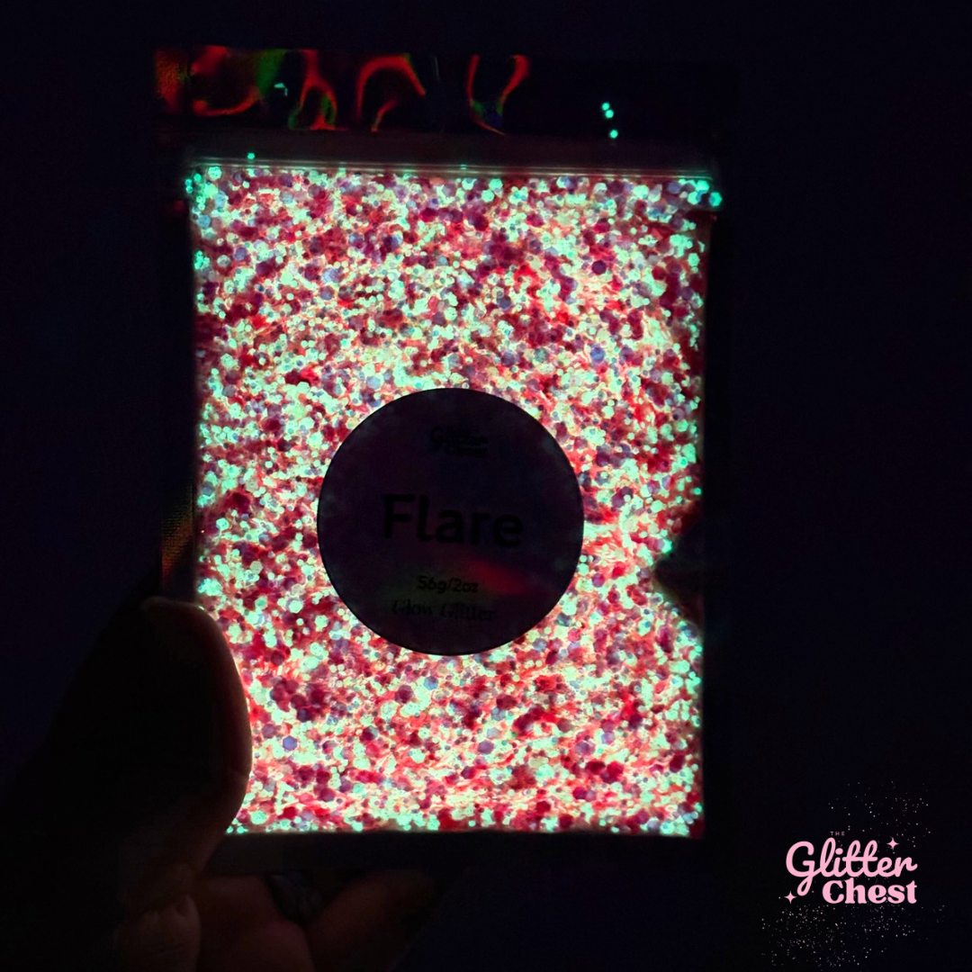 Flare Chunky Glow Glitter - 2oz/56g
