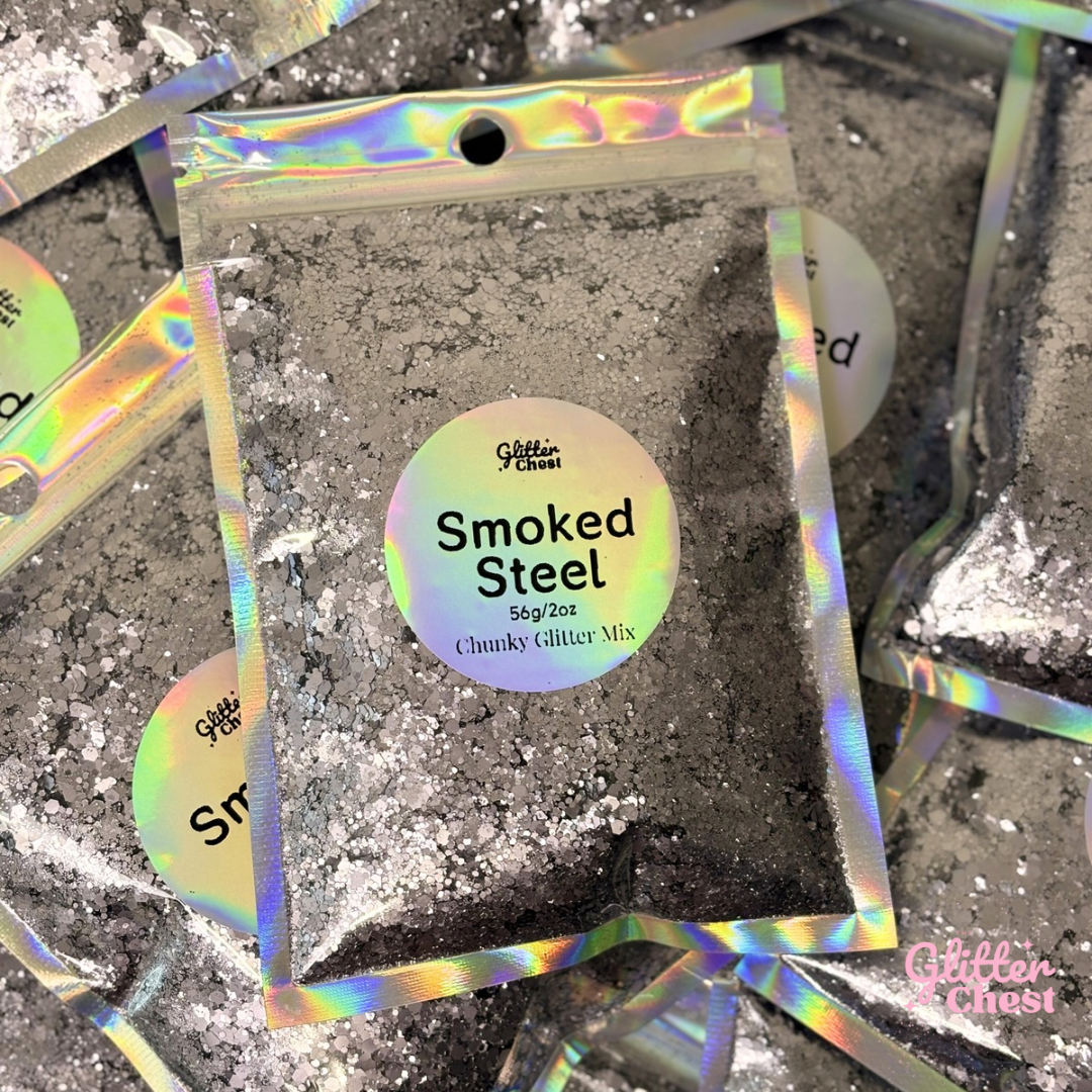 Smoked Steel Chunky Glitter - 2oz/56g