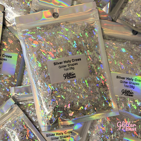 Holy Cross Glitter Shapes - 1oz/28g