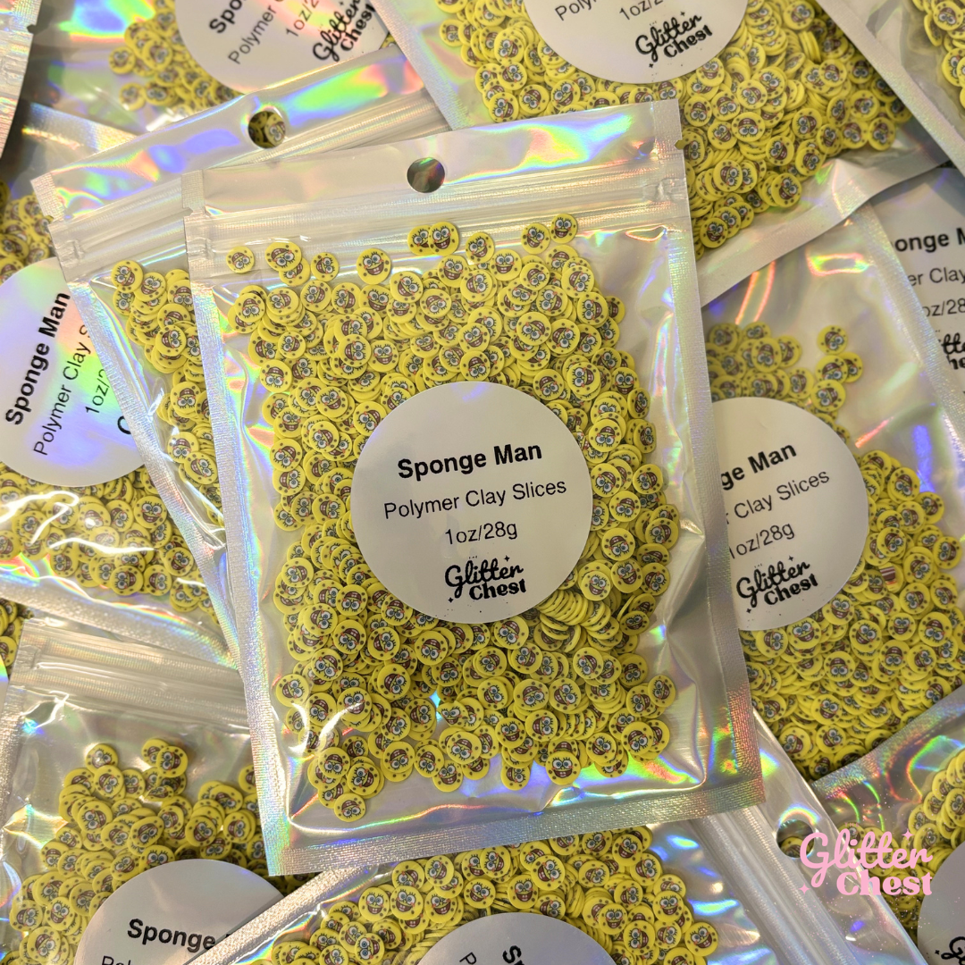Sponge Man Polymer Clay Slices – 1oz/28g Bag