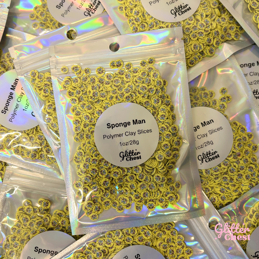 Sponge Man Polymer Clay Slices – 1oz/28g Bag
