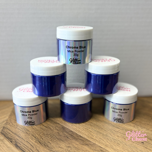 Chrome Blue Mica Powder - 20g