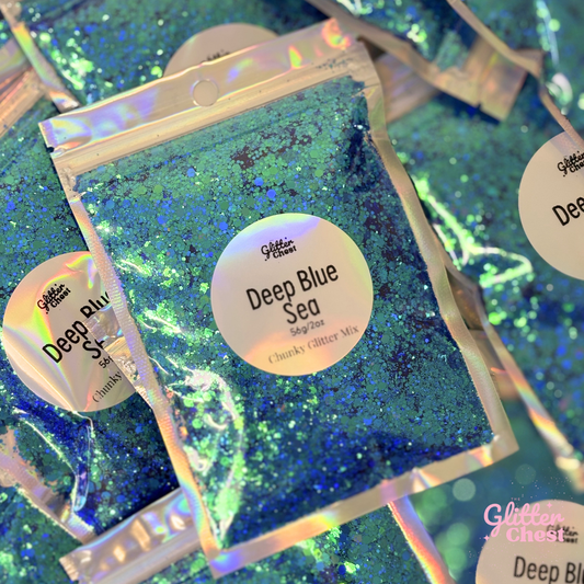 Deep Blue Sea Chunky Glitter - 2oz/56g