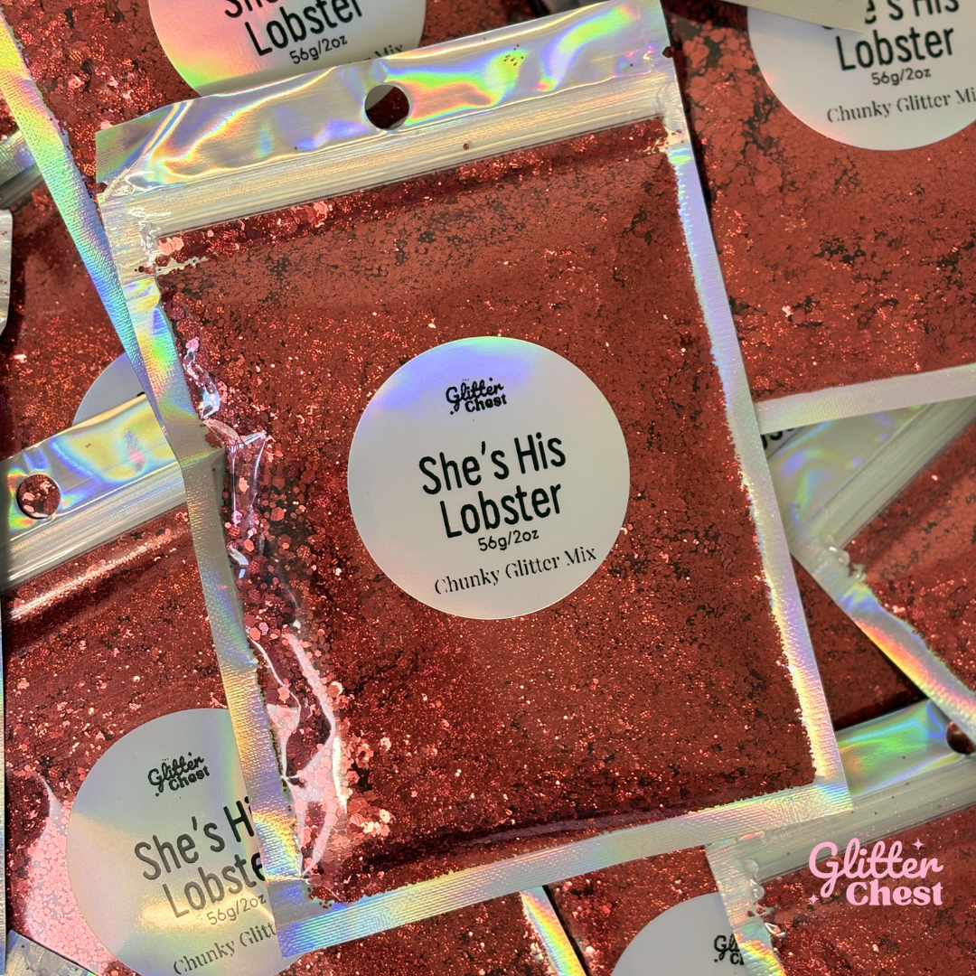 She's His Lobster Chunky Glitter - 2oz/56g