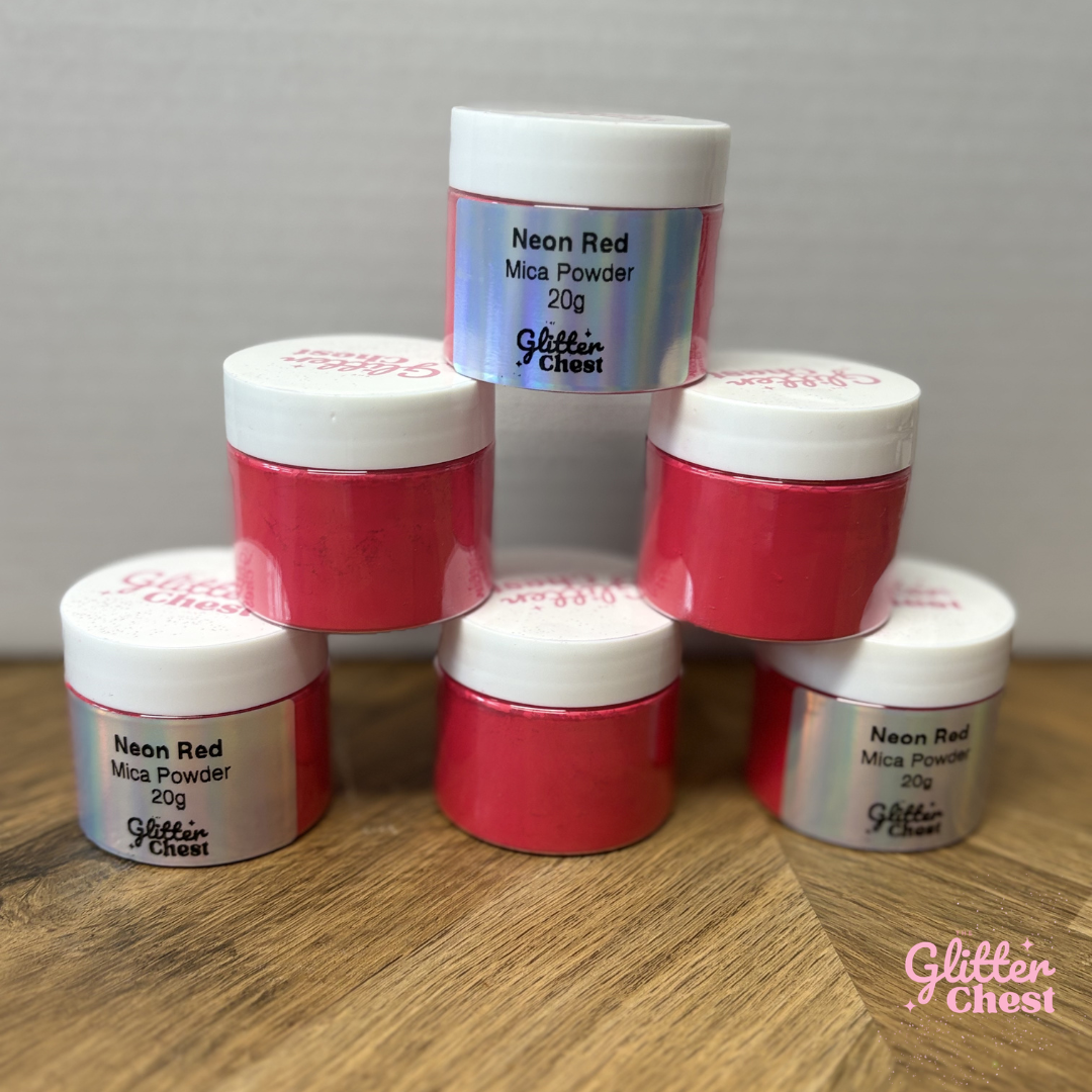 Neon Red Mica Powder - 20g