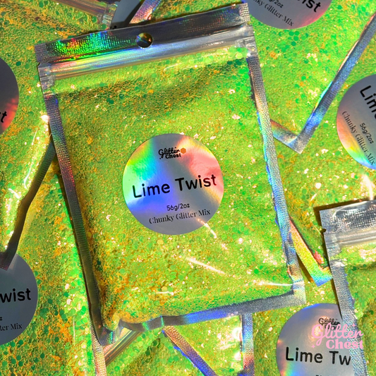 Lime Twist Chunky Glitter - 2oz/56g