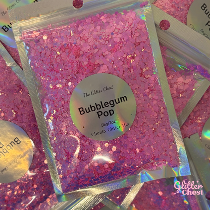 Bubblegum Pop High Sparkling Chunky Glitter - 2oz/56g