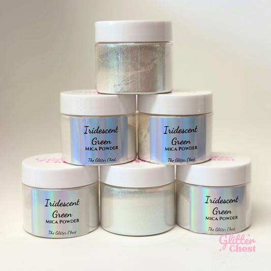 Iridescent Green Mica Powder - 20g