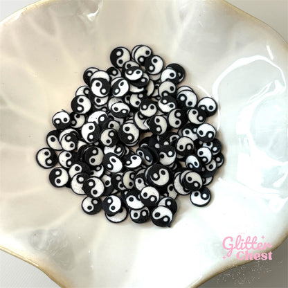 Yin Yang Polymer Clay Slices – 1oz/28g Bag