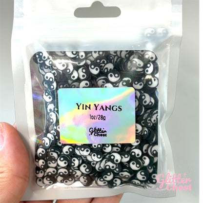 Yin Yang Polymer Clay Slices – 1oz/28g Bag