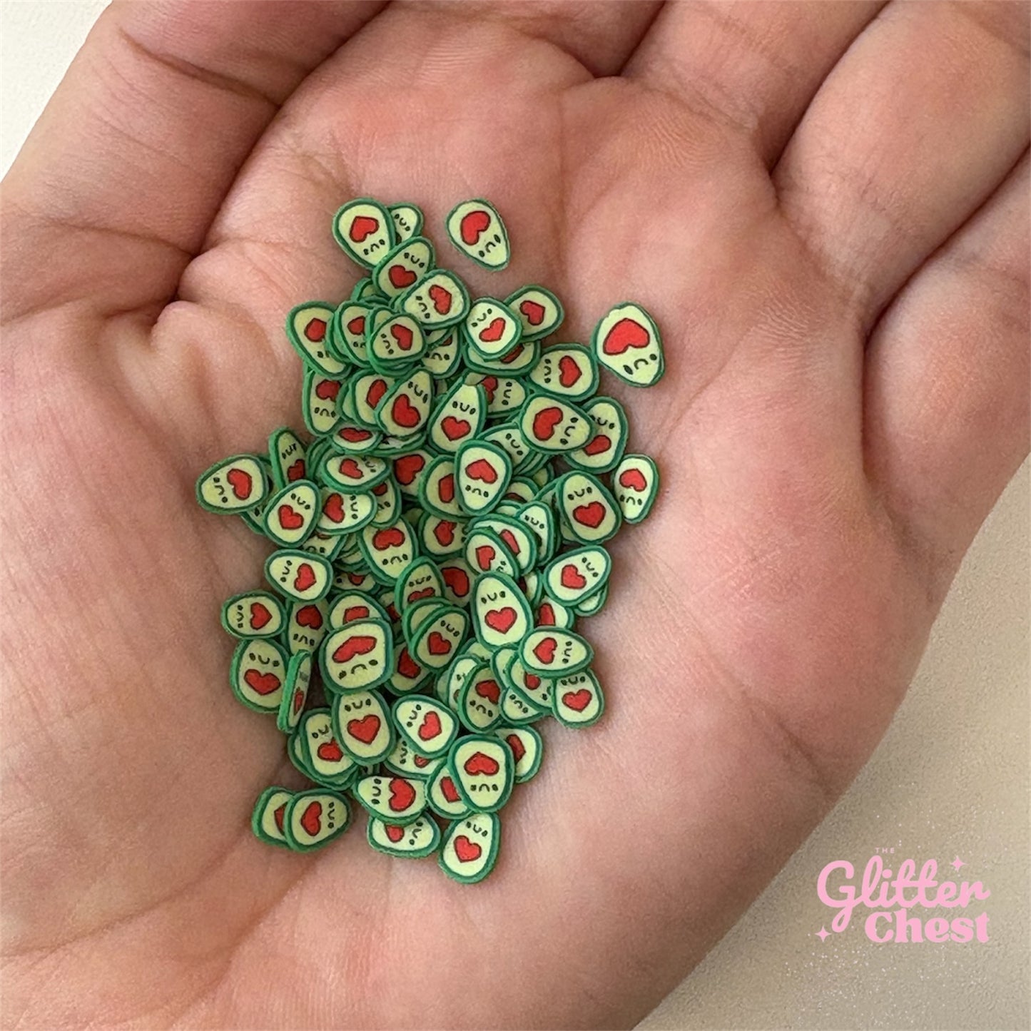 Avocado Polymer Clay Slices – 1oz/28g Bag