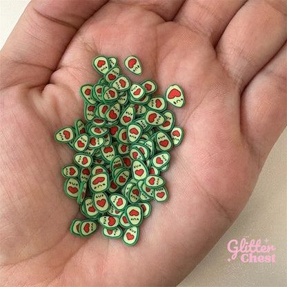 Avocado Polymer Clay Slices – 1oz/28g Bag