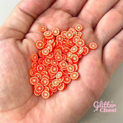 Orange Polymer Clay Slices – 1oz/28g Bag