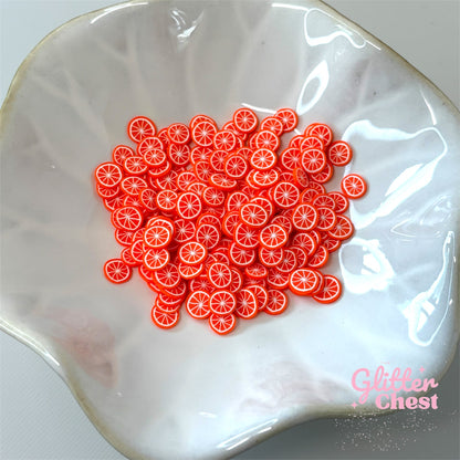 Orange Polymer Clay Slices – 1oz/28g Bag