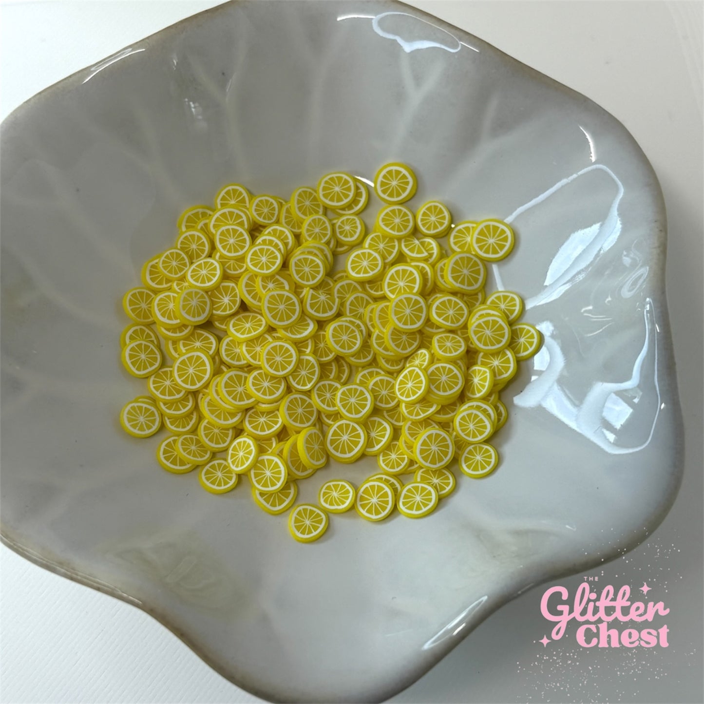 Lemon Polymer Clay Slices – 1oz/28g Bag