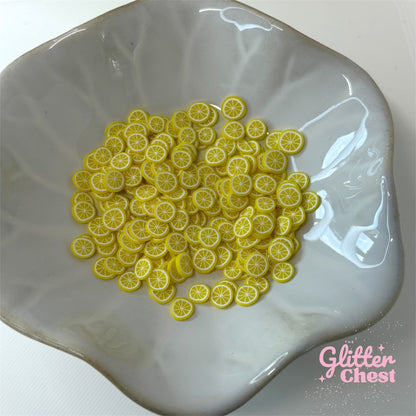 Lemon Polymer Clay Slices – 1oz/28g Bag