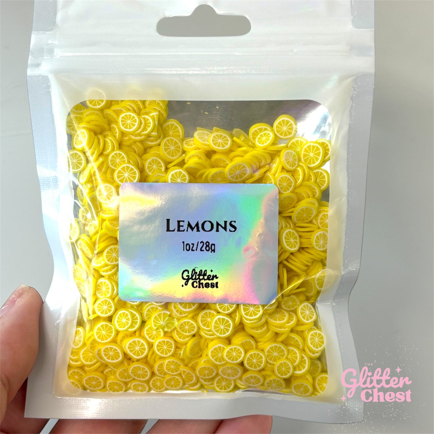 Lemon Polymer Clay Slices – 1oz/28g Bag