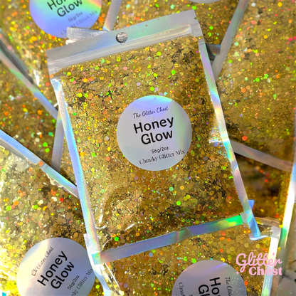 Honey Glow Holographic Chunky Glitter - 2oz/56g