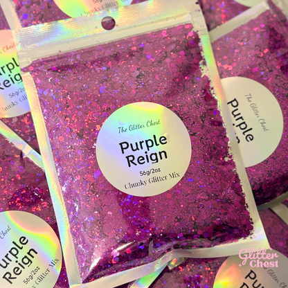 Purple Reign Holographic Chunky Glitter - 2oz/56g