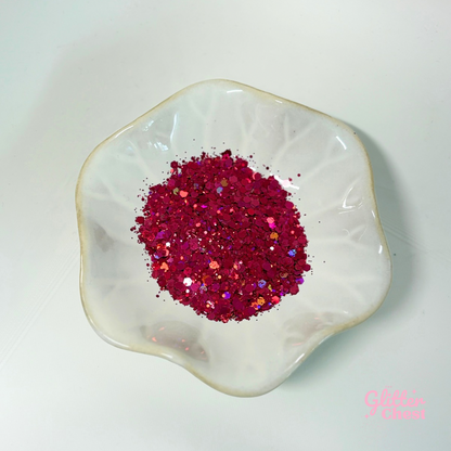 Fuchsia Flame Holographic Chunky Glitter - 2oz/56g