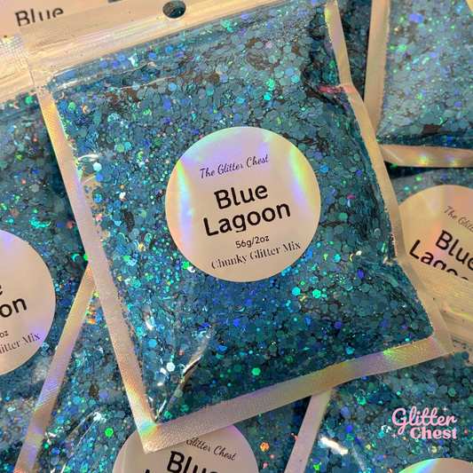 Blue Lagoon Holographic Chunky Glitter - 2oz/56g