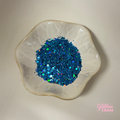 Blue Lagoon Holographic Chunky Glitter - 2oz/56g