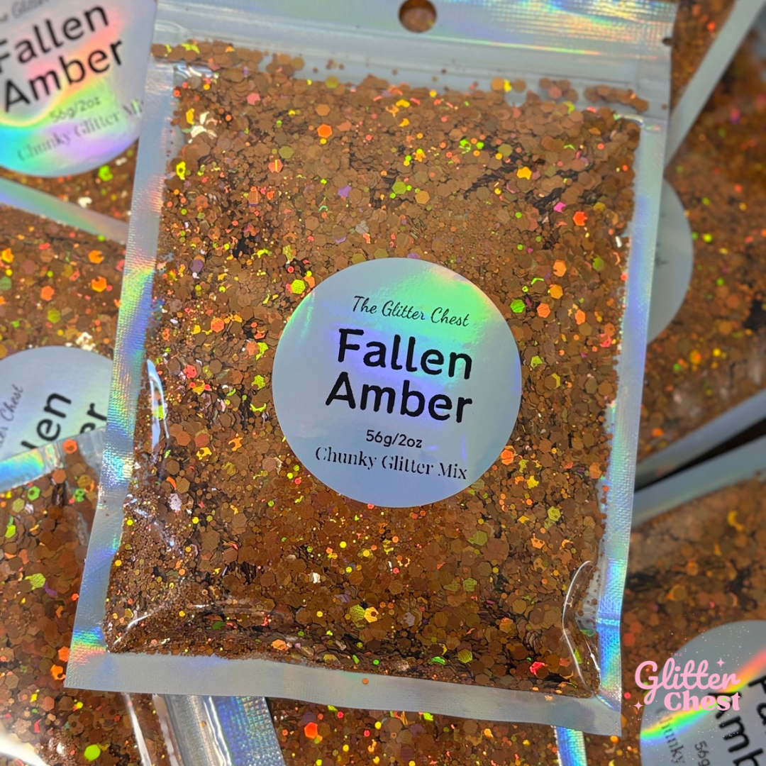 Fallen Amber Holographic Chunky Glitter - 2oz/56g
