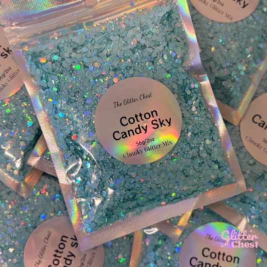 Cotton Candy Sky Macaron Holographic Chunky Glitter - 2oz/56g