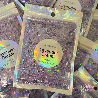 Lavender Dream Macaron Holographic Chunky Glitter - 2oz/56g