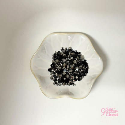 Hematite Rhinestones - 56g/2oz