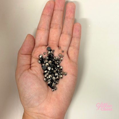 Hematite Rhinestones - 56g/2oz