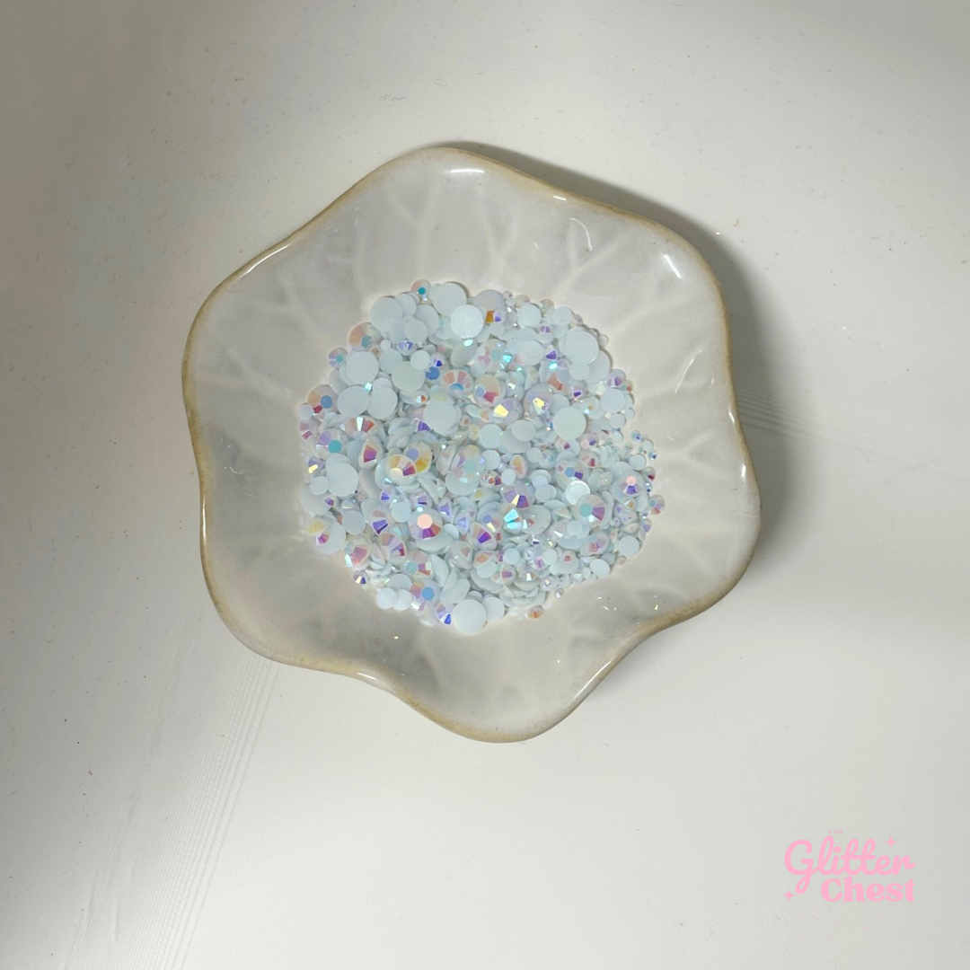 White AB Rhinestones - 56g/2oz