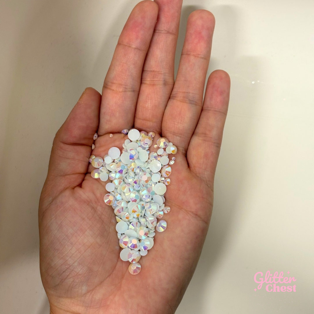 White AB Rhinestones - 56g/2oz