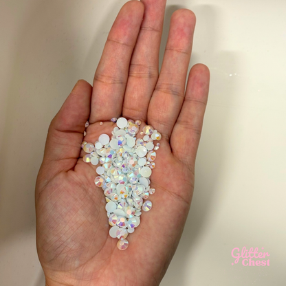 White AB Rhinestones - 56g/2oz