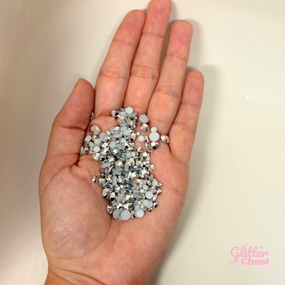 Mine Silver Rhinestones - 56g/2oz