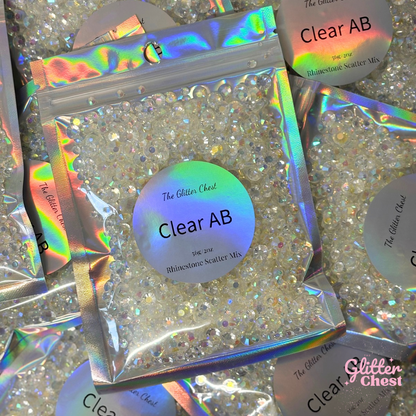 Clear AB Rhinestones - 56g/2oz