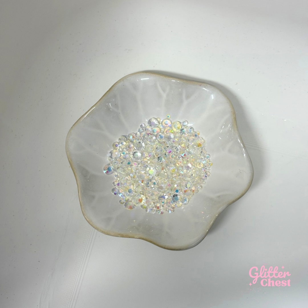 Clear AB Rhinestones - 56g/2oz