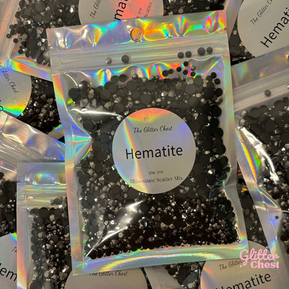 Hematite Rhinestones - 56g/2oz