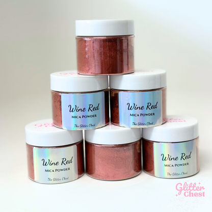 Wine Red Mica Powder - 20g