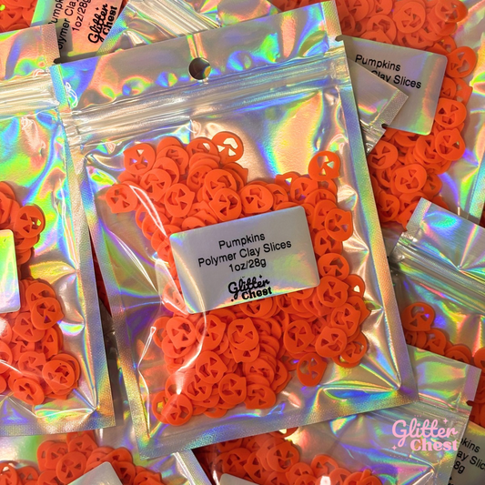 Pumpkin Polymer Clay Slices – 1oz/28g Bag