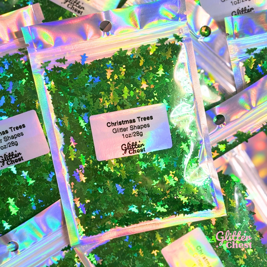 Christmas Tree Glitter Shapes - 1oz/28g