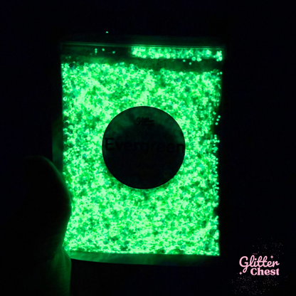 Evergreen Chunky Glow Glitter - 2oz/56g
