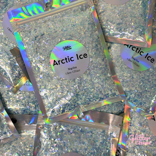 Arctic Ice Chunky Glow Glitter - 2oz/56g