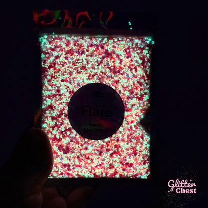 Flare Chunky Glow Glitter - 2oz/56g